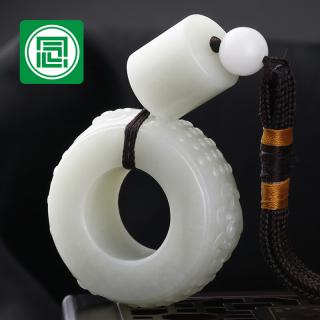 七夕礼物新疆和田玉皮带扣腰扣自动扣商务男士款天然碧玉皮带头纯铜玉