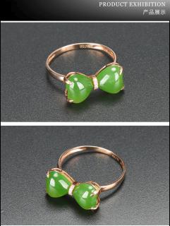 xiyuan/惜缘珠宝 玉石翡翠戒指 女款18k