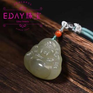 吊坠男女生款式品项链项饰品送礼时尚大 大号和田玉弥勒佛公30mm左右